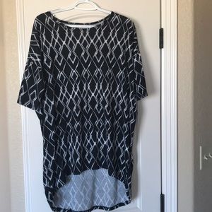 LuLaRoe Irma size small black and white